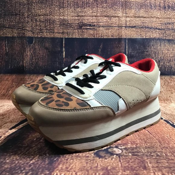 Zara Size EU 37 Multicolor Leopard Print Platform - Picture 12 of 12